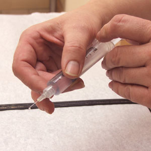 Le type de seringue pouvant servir à une injection de cortisone.